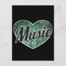 Buscar corazones musicales postales Amante de la música