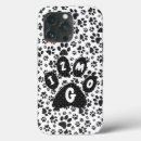 Buscar perro blanco y negro iphone fundas Animal