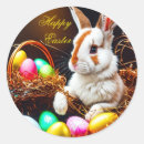 Buscar cesta de pascua pegatinas Conejito