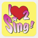 Buscar cante cuadradas pegatinas Música