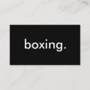 Buscar boxeo tarjetas de visita Fitness