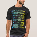 Buscar punto de cruz camisetas Bordado