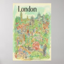 Buscar ciudad de londres posters Acuarela