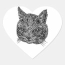 Buscar del retrato corazon pegatinas Gatito