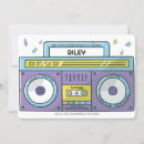 Buscar boombox invitaciones Vintage