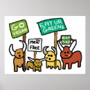 Buscar veganos posters Sin carne