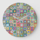 Buscar colorido relojes de pared Cuadrados