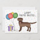 Buscar perro labrador invitaciones Cualquier niño