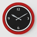 Buscar blanco y negro rojo relojes de pared Para todos