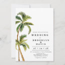 Buscar la palmera boda invitaciones Moderno