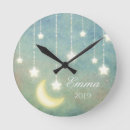 Buscar luna brillante relojes de pared Cielo