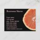 Buscar pomelo tarjetas de visita Fruta