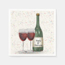 Buscar botella de vino servilletas Invitados