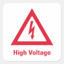 Buscar alto voltaje pegatinas Signo de advertencia