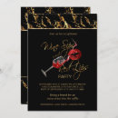 Buscar lápiz labial rojo invitaciones Negro