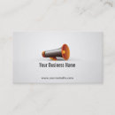 Buscar altavoz tarjetas de visita Megáfono