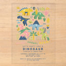 Buscar dinosaurio cuadradas invitaciones Chico