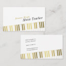 Buscar tienda la música de tarjetas de visita Profesores