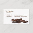 Buscar grano café de tarjetas de visita Haba