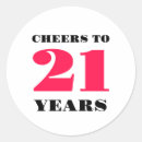 Buscar saludo pegatinas 21 º cumpleaños