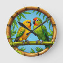 Buscar loros relojes de pared Naturaleza
