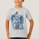 Buscar elefante azul camisetas Cualquier niño