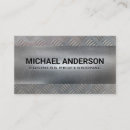 Buscar acero industrial tarjetas de visita Aluminio