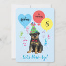 Buscar rottweiler invitaciones Cachorro