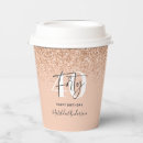 Buscar cuarenta papel vasos Purpurina