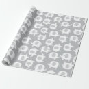 Buscar blanco y gris papel de regalo Ducha de bebé
