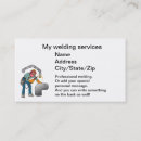 Buscar soldador tarjetas de visita Trabajo