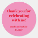 Buscar papel rojo pegatinas Tipografía audaz