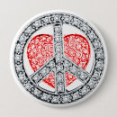 Buscar paz y amor chapas Moda