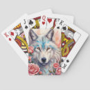 Buscar lobo blanco barajas de cartas Naturaleza