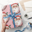 Buscar papá noel papel de regalo Retro