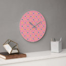 Buscar geométrico abstracto relojes de pared Rosa