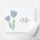 Buscar monograma floral alfombrillas de raton Simple