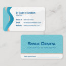 Buscar cita dental tarjetas de visita 10 º dentadura