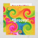 Buscar del fiesta 60s invitaciones Psicodélico