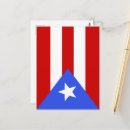 Buscar bandera de puerto rico postales Rojo