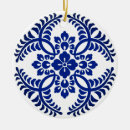 Buscar medallones adornos Azul y blanco