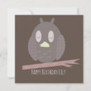 Buscar búho lindo tarjetas Ave