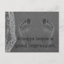 Buscar huellas en la arena postales Inspirador