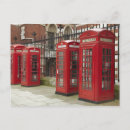 Buscar cabina de teléfono de londres postales Rojo