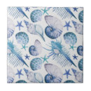 Buscar cáscaras del mar azulejos Acuarela