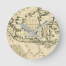 Buscar antique map relojes de pared Maps