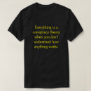 Buscar conspiración camisetas Divertido