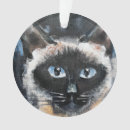 Buscar siamés adornos Gatito lindo