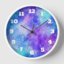 Buscar galaxia azul relojes de pared Nebulosa