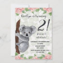 Buscar oso de koala invitaciones Flores